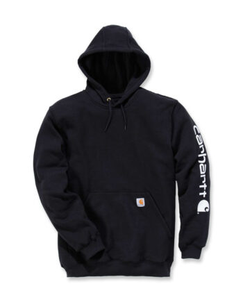Carhartt Sleeve logo hoodie black
