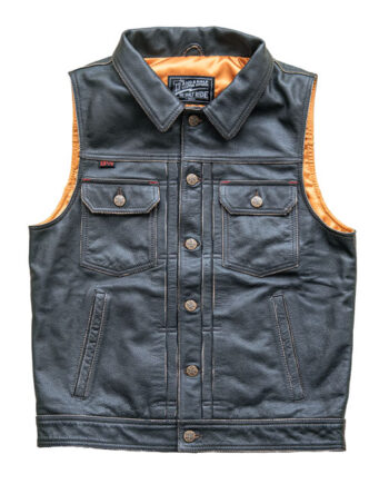 13 1/2 Blood Moon leather vest black