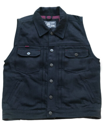 13 1/2 Rain Splitter denim vest black