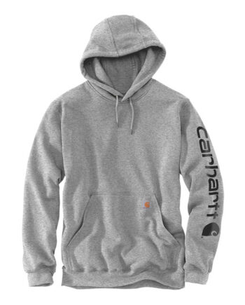 Carhartt Sleeve logo hoodie grey/black