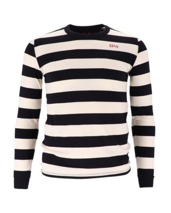 13 1/2 Behind Bars long sleeve white/black