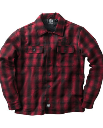 WCC Wool lined Plaidshirt red/black